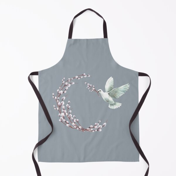 Item preview, Copy of Watercolor flying pigeon with willow tree branch. White dove bird. Hand drawn Easter designed and sold by BartolArt.
