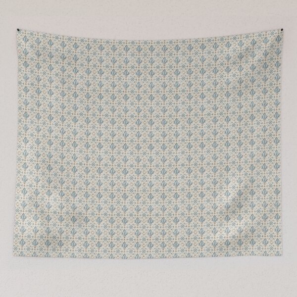 Item preview, Vintage Shabby Chic Blue Pattern designed and sold by LouieVanille.