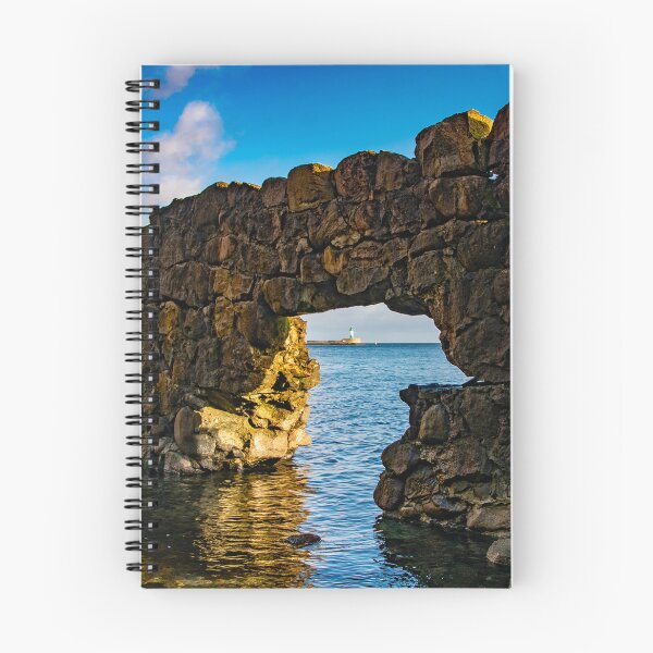 Item preview, The lighthouse at Sassnitz on Rügen Island, DE as seen through a rock arch designed and sold by Michael Brewer.