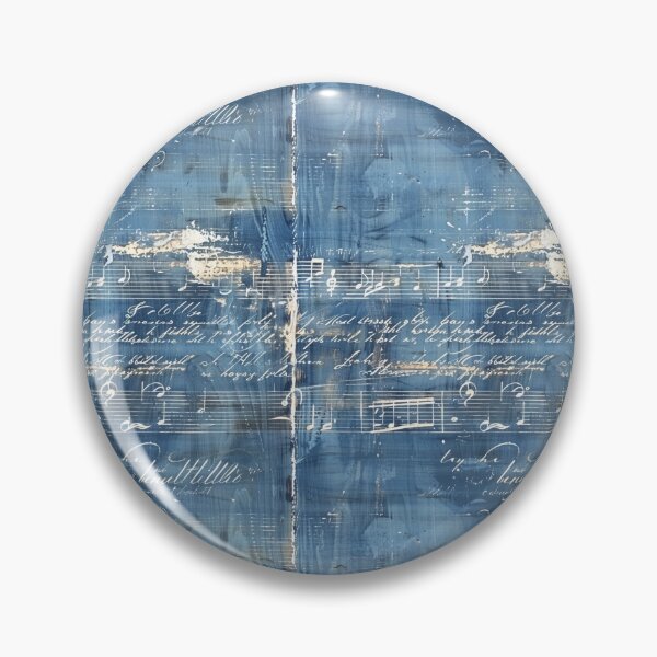 Item preview, Vintage Shabby Chic Blue Pattern designed and sold by LouieVanille.