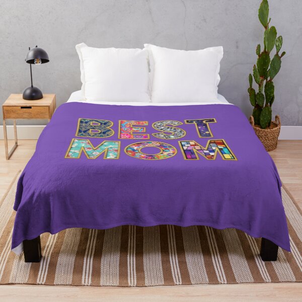 Item preview, Luxury Best Mom Gold Mosaic Typography – Vibrant Mixed Media Aesthetic Mother’s Day Gift designed and sold by InkWeaveShop.