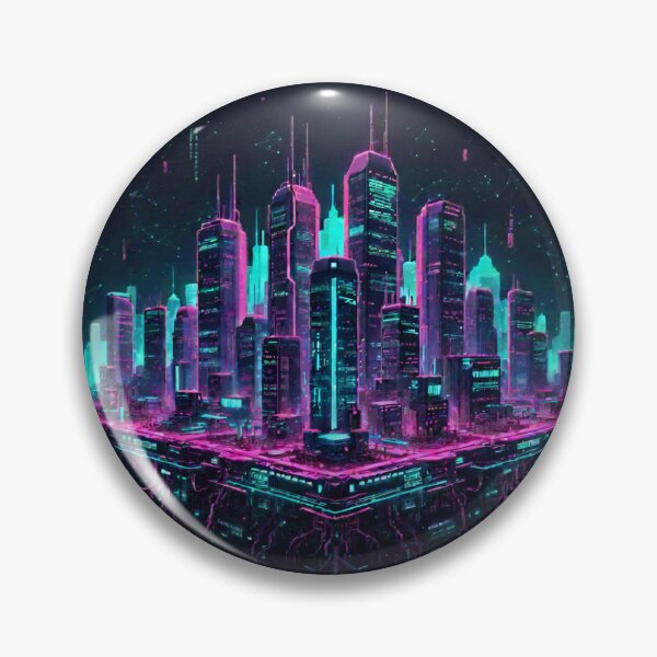Artikelvorschau, Neon Cyberpunk Metropolis entworfen und verkauft von Pixelrooted.