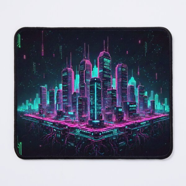 Artikelvorschau, Neon Cyberpunk Metropolis entworfen und verkauft von Pixelrooted.