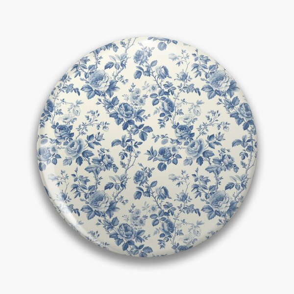 Item preview, Vintage Shabby Chic Floral Blue Pattern designed and sold by LouieVanille.