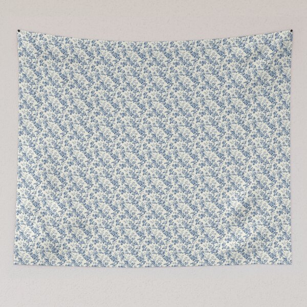 Item preview, Vintage Shabby Chic Floral Blue Pattern designed and sold by LouieVanille.