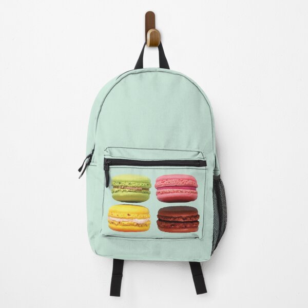 Item preview, Colorful Macaron Quartet on Mint Background designed and sold by Arturo Daniel Garcia Palomo.