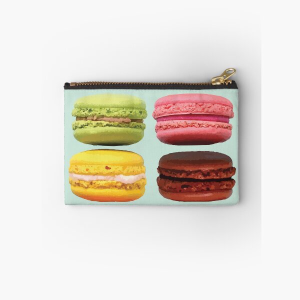Item preview, Colorful Macaron Quartet on Mint Background designed and sold by Arturo Daniel Garcia Palomo.