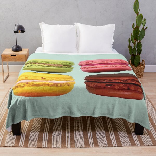 Item preview, Colorful Macaron Quartet on Mint Background designed and sold by Arturo Daniel Garcia Palomo.