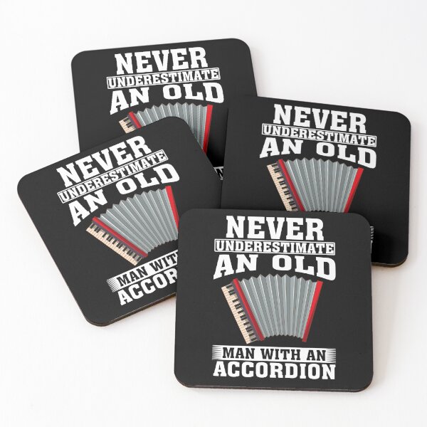 Item preview, Never Underestimate an Old Man with An Accordion designed and sold by CosmoKitsch.