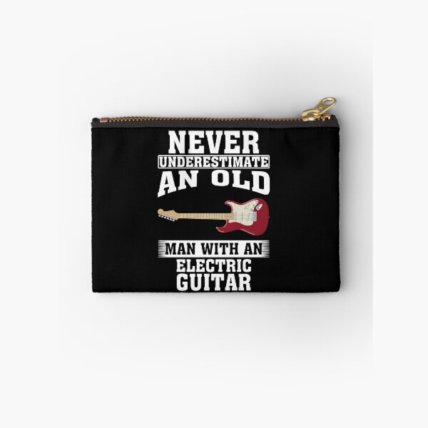 Item preview, Never Underestimate an Old Man with Electric guitar designed and sold by CosmoKitsch.