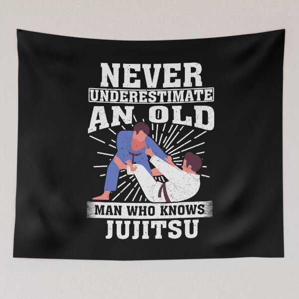 Item preview, Never Underestimate an Old Man Who knows Jujitsu  designed and sold by CosmoKitsch.