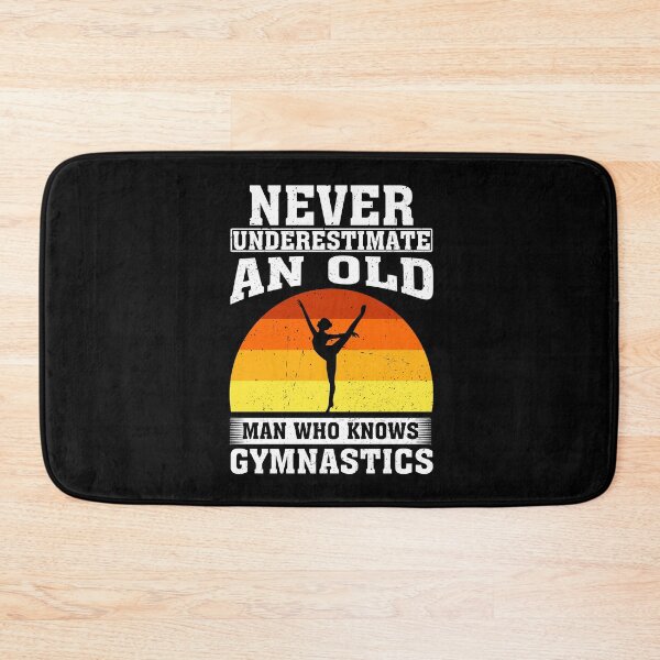 Item preview, Never Underestimate an Old Man Who knows gymnastics designed and sold by CosmoKitsch.