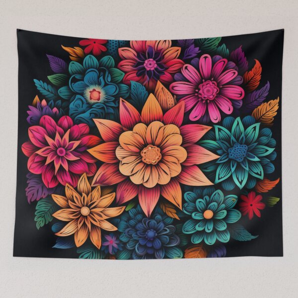 Item preview, Flower Harmony designed and sold by bubblyrainbow.
