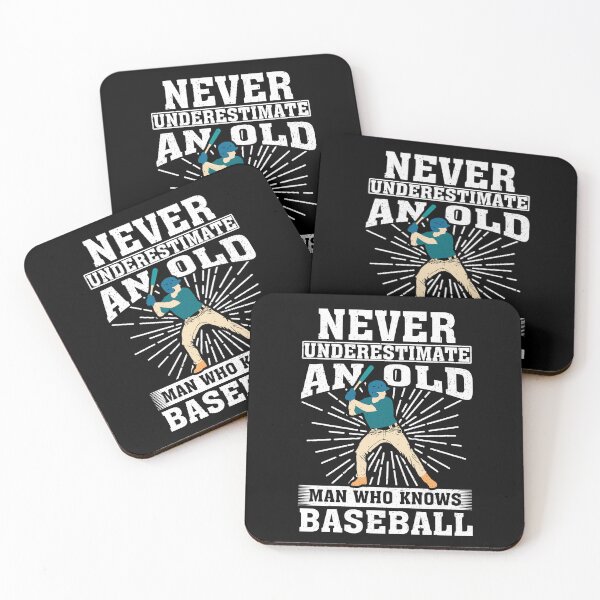 Item preview, Never Underestimate an Old Man Who knows Baseball designed and sold by CosmoKitsch.