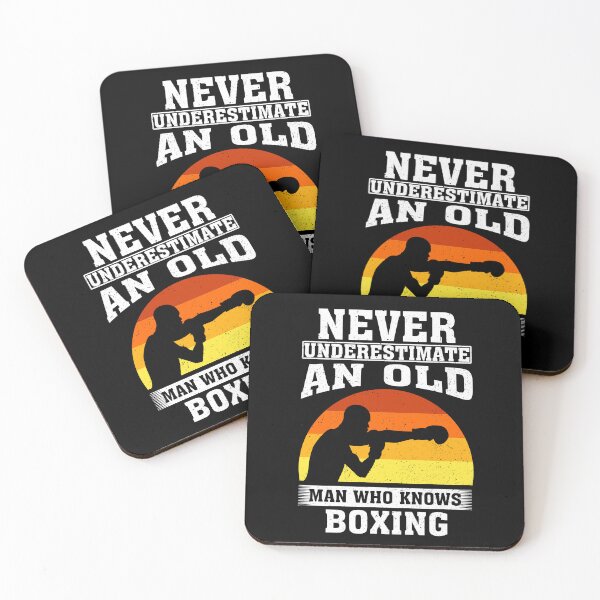 Item preview, Never Underestimate an Old Man Who knows Boxing designed and sold by CosmoKitsch.