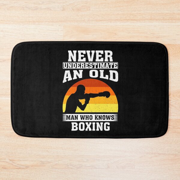 Item preview, Never Underestimate an Old Man Who knows Boxing designed and sold by CosmoKitsch.