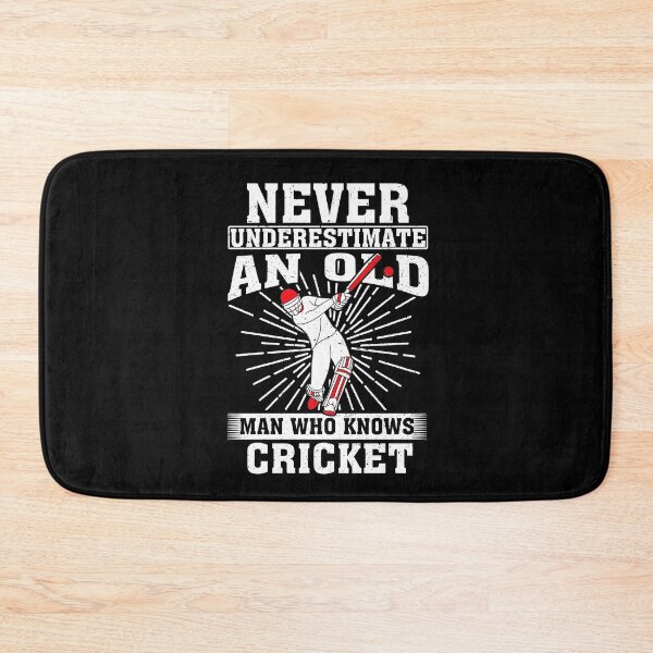 Item preview, Never Underestimate an Old Man Who knows cricket designed and sold by CosmoKitsch.