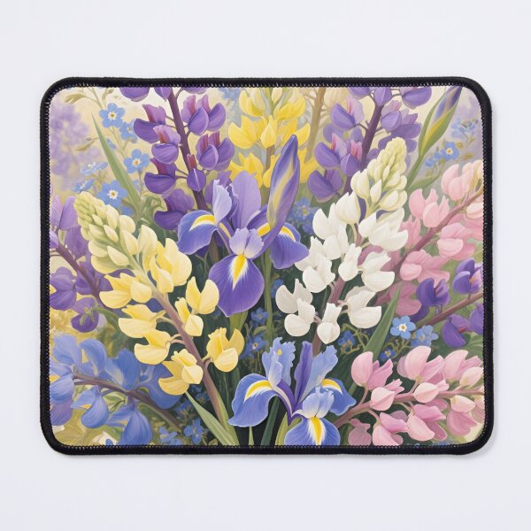 Item preview, Lupine Wildflower Bouquet Watercolor | Mountain Meadow Botanical Floral Art designed and sold by Debbie Schulte.