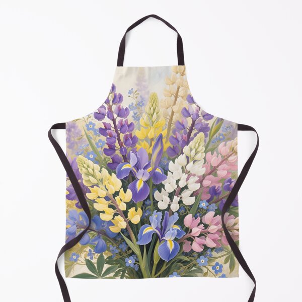 Item preview, Lupine Wildflower Bouquet Watercolor | Mountain Meadow Botanical Floral Art designed and sold by Debbie Schulte.