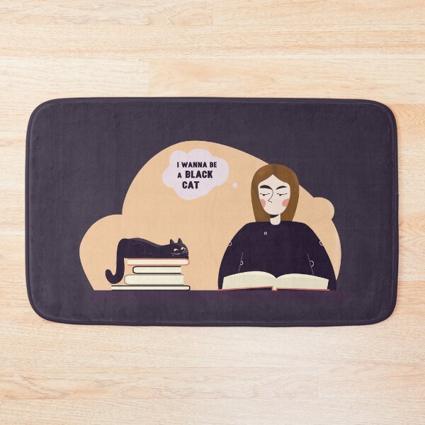 Item preview, I Wanna Be a Black Cat – Cat Lover Illustration designed and sold by maliunak.
