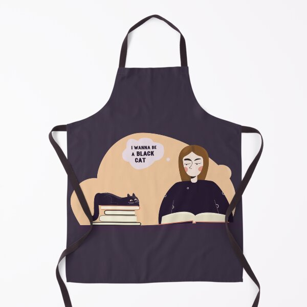 Item preview, I Wanna Be a Black Cat – Cat Lover Illustration designed and sold by maliunak.