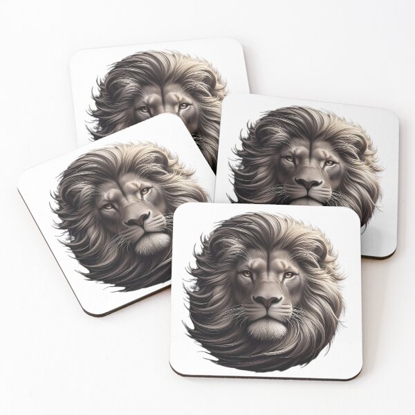 Item preview, Dark Mane Lion Head Intense Portrait designed and sold by Zodiac Celestial Art.