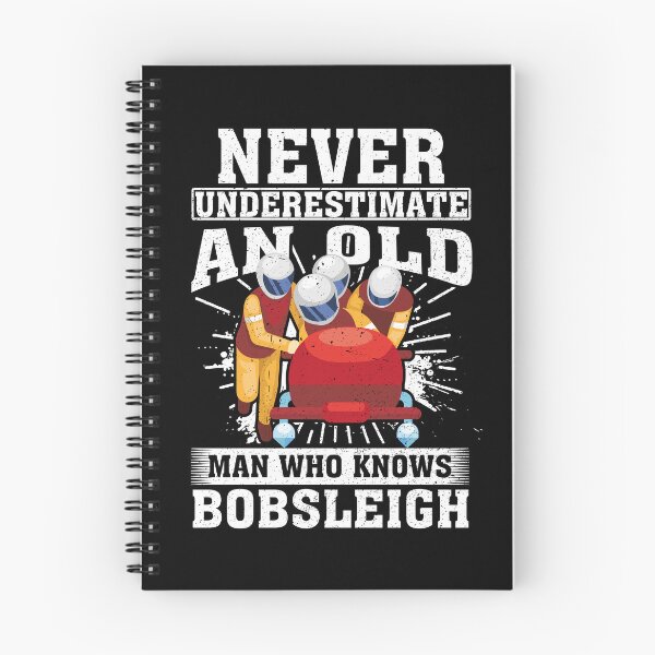 Item preview, Never Underestimate an Old Man Who knows Bobsleigh designed and sold by CosmoKitsch.