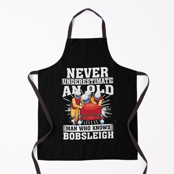 Item preview, Never Underestimate an Old Man Who knows Bobsleigh designed and sold by CosmoKitsch.
