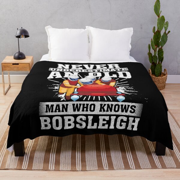 Item preview, Never Underestimate an Old Man Who knows Bobsleigh designed and sold by CosmoKitsch.