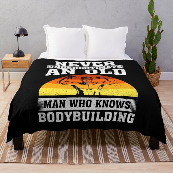 Item preview, Never Underestimate an Old Man Who knows Bodybuilding designed and sold by CosmoKitsch.