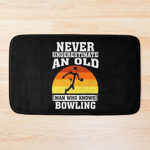 Item preview, Never Underestimate an Old Man Who knows Bowling designed and sold by CosmoKitsch.