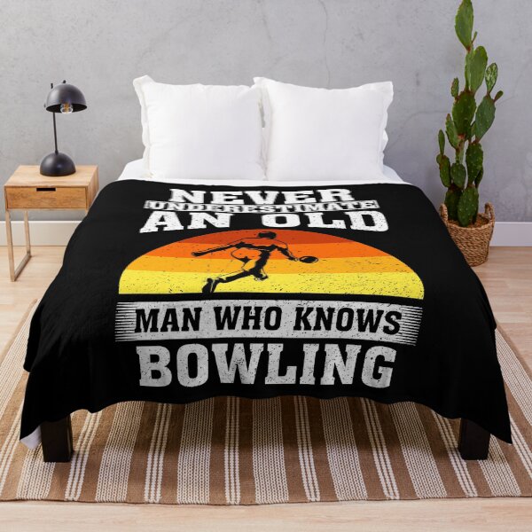 Item preview, Never Underestimate an Old Man Who knows Bowling designed and sold by CosmoKitsch.