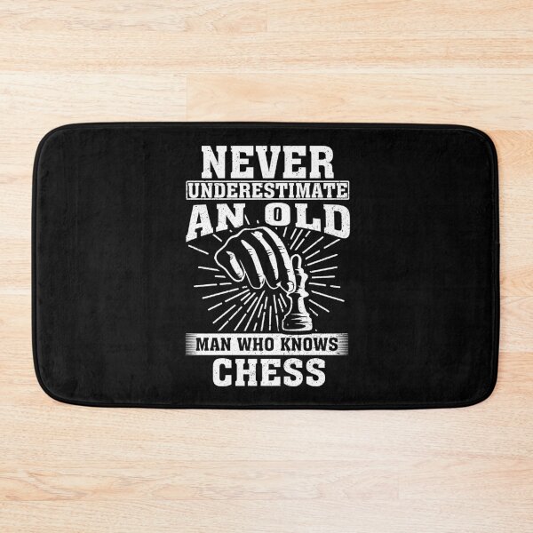 Item preview, Never Underestimate an Old Man Who knows Chess designed and sold by CosmoKitsch.