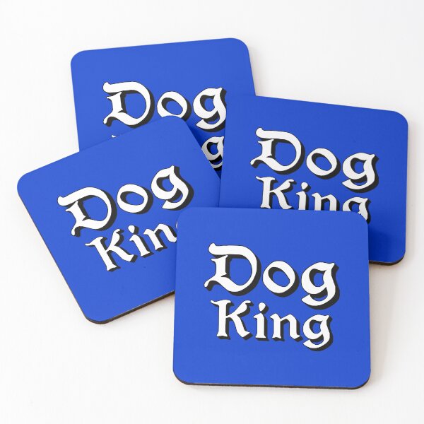 Item preview, Dog King in Medieval Typography designed and sold by Memes N Lore .