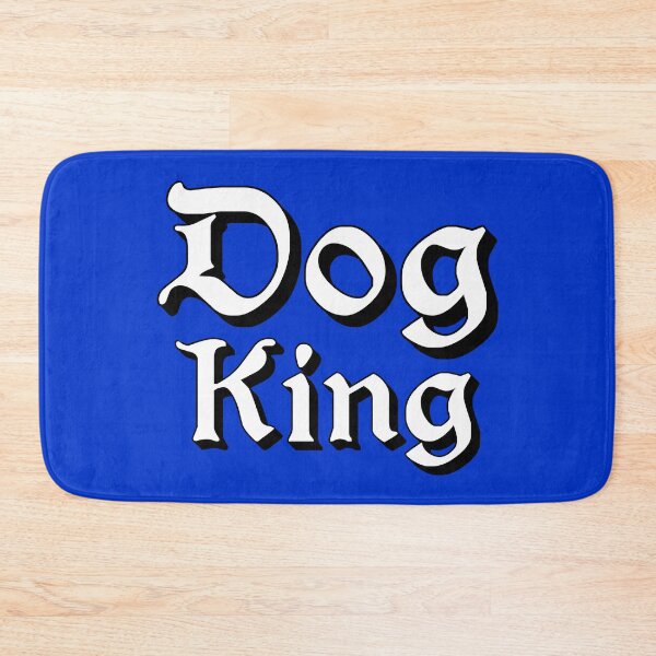 Item preview, Dog King in Medieval Typography designed and sold by Memes N Lore .