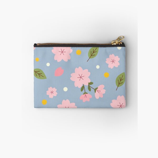 Item preview, Pink Cherry Blossoms Blue Background designed and sold by SassyArtistry.