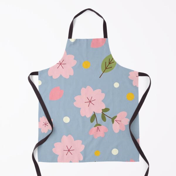 Item preview, Pink Cherry Blossoms Blue Background designed and sold by SassyArtistry.