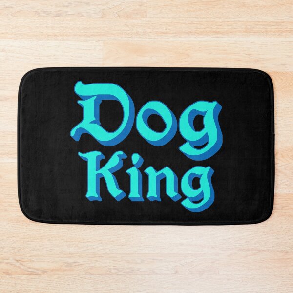 Item preview, Dog King in Blue Medieval Typography designed and sold by Memes N Lore .
