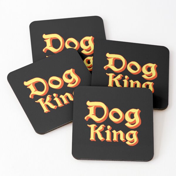 Item preview, Dog King in Yellow Medieval Typography designed and sold by Memes N Lore .