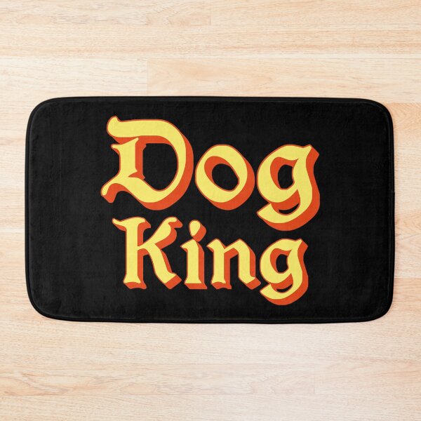 Item preview, Dog King in Yellow Medieval Typography designed and sold by Memes N Lore .