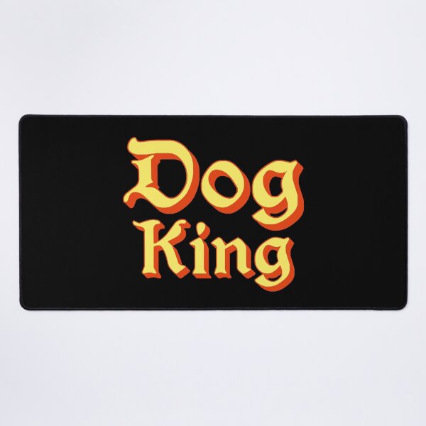 Item preview, Dog King in Yellow Medieval Typography designed and sold by Memes N Lore .