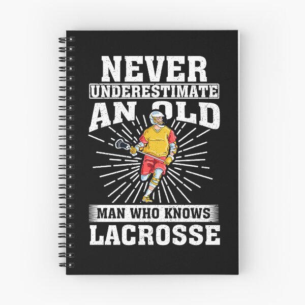 Item preview, Never Underestimate an Old Man Who knows lacrosse designed and sold by CosmoKitsch.