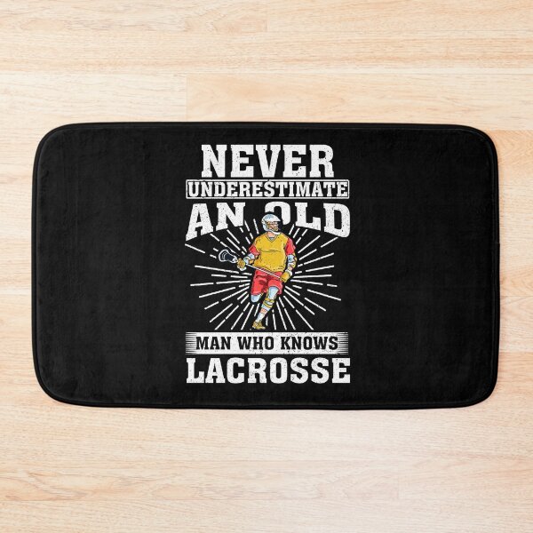 Item preview, Never Underestimate an Old Man Who knows lacrosse designed and sold by CosmoKitsch.
