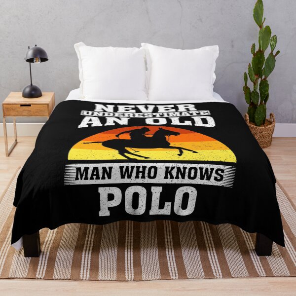 Item preview, Never Underestimate an Old Man Who knows polo designed and sold by CosmoKitsch.