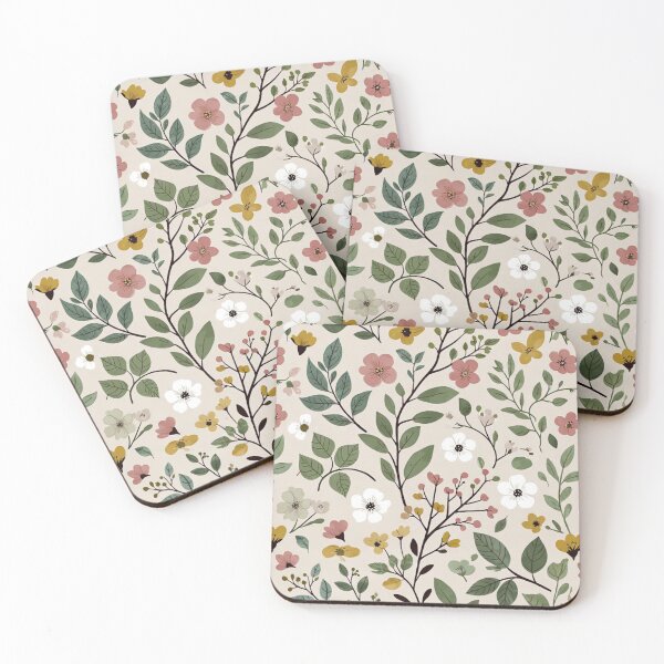 Item preview, Small Wildflowers and Green Leaves designed and sold by SassyArtistry.