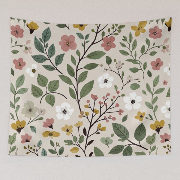 Item preview, Small Wildflowers and Green Leaves designed and sold by SassyArtistry.