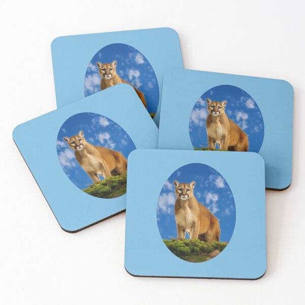 Item preview, Mountain Lion Under a Blue Sky designed and sold by Rockyctees.