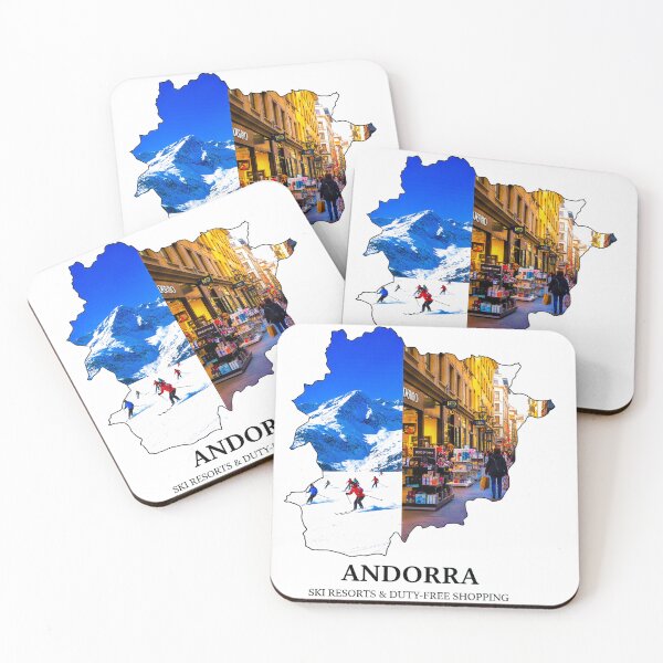Item preview, Andorra Travel Map Silhouette - Ski Resorts & Duty-Free Shopping Art designed and sold by AbulailArt.
