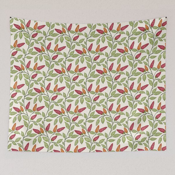 Item preview, Celosia Argentea Pattern: Colorful Botanical Elegance designed and sold by Nekogobido.