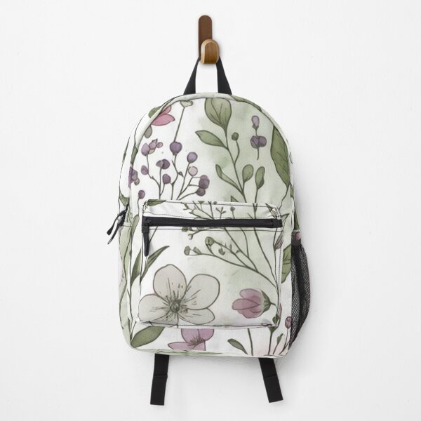 Item preview, Soft Purple Wildflowers and Green Leaves designed and sold by SassyArtistry.